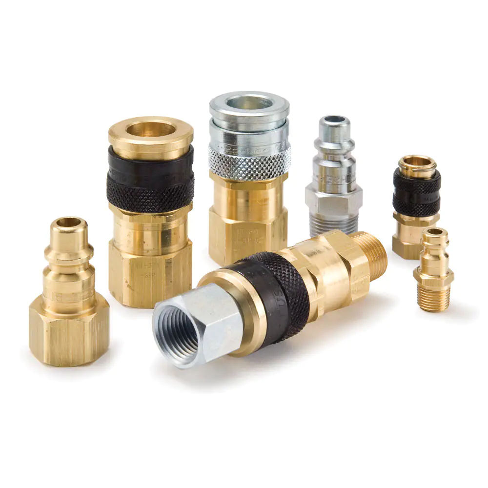 派克HF系列陽(yáng)接頭 - 工業(yè)互換型，高流量氣動(dòng)工具快換，推動(dòng)式連接