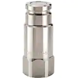 派克FS 系列快換陽接頭 - 使用化學(xué)兼容性強(qiáng)的316 不銹鋼材料，無溢流型，承壓可達(dá)2000psi