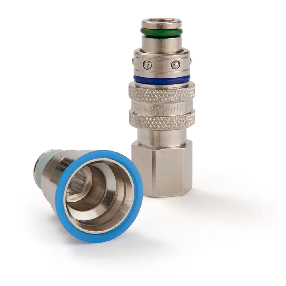 派克608/612系列快換接頭，符合法國標(biāo)準(zhǔn)結(jié)構(gòu)