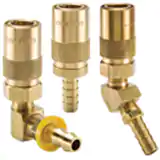 派克Moldmate系列快換陰接頭-模具冷卻用，尾端連接為帶角度的寶塔軟管接頭,承壓(水,油,冷卻液) 200 psi