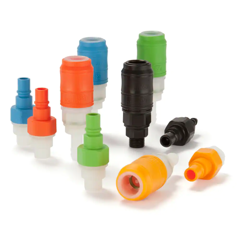 派克48系列快換接頭，使用熱塑材料，符合派克結(jié)構(gòu)設(shè)計