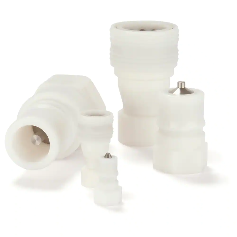 派克70系列快換接頭，使用熱塑材料制造，符合ISO7241-1-B標準結(jié)構(gòu)