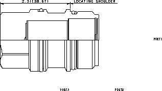 口1到口2打開，口3堵塞 插孔堵頭（插裝閥堵頭）