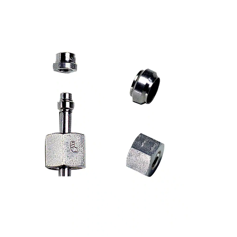 Parker不銹鋼變徑接頭，卡套以及螺母